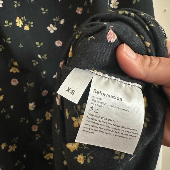 Reformation Dark Floral Dress - Picture 3 of 4